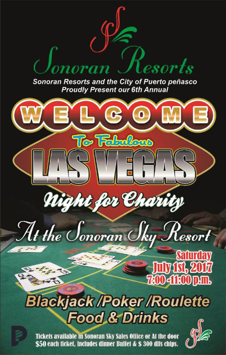 6th Annual Sonoran Resorts Las Vegas Night for Charity is Saturday July 1st!