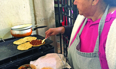 Pupusas, tamales and rajas con crema…