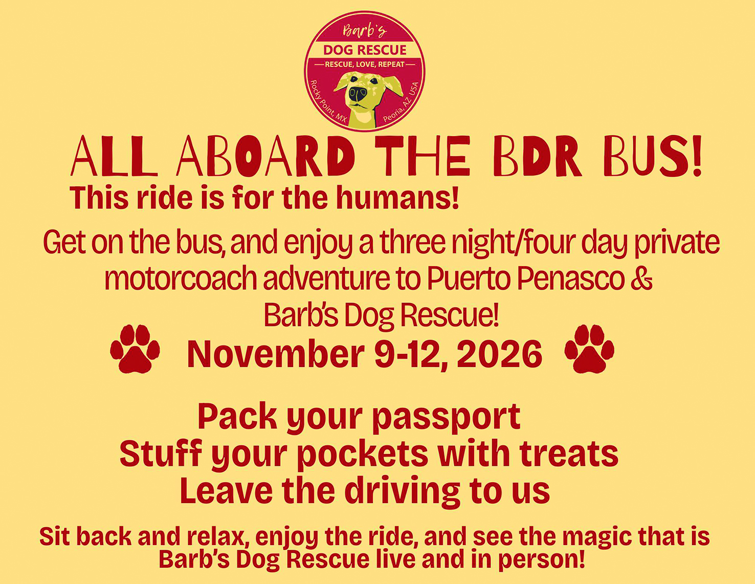 ALL ABOARD THE BDR BUS!